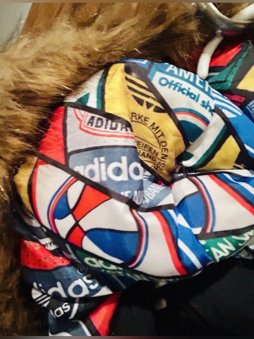 HTF Adidas Badge Down Jacket Black Size 095 Unisex Men’s Sm Wm Med EUC